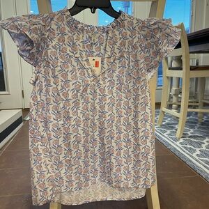 Crown and Ivy Flower Blouse